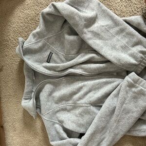 Columbia Soft Gray Fleece Jacket
